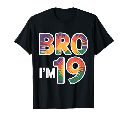 19th Birthday Boy Bro I'm 19 Year Old Kids 19th Bday T-Shirt von Bro I’m 19 Years Old Birthday Party Kids Boys Tee