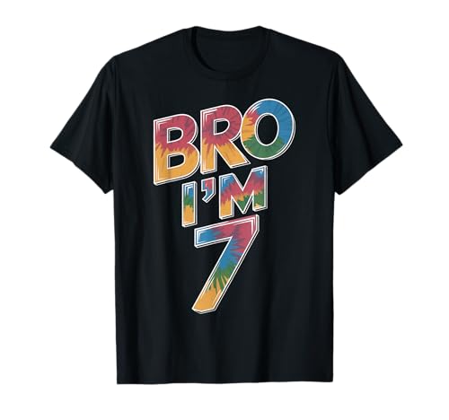 7th Birthday Boy Bro I'm 7 Year Old Kids 7th Bday T-Shirt 7th Birthday Boy Bro I'm 7 Year Old Kids 7th Bday T-Shirt von Bro I’m 7 Years Old Birthday Party Kids Boys Tee