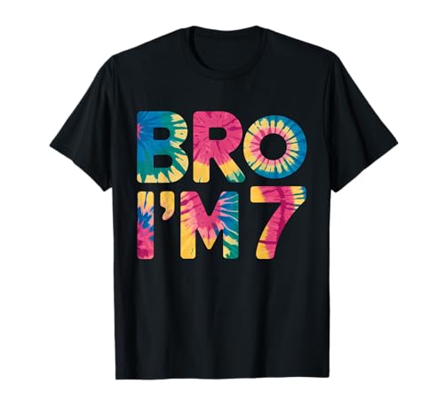 7th Birthday Boy Bro I'm 7 Year Old Kids 7th Bday T-Shirt 7th Birthday Boy Bro I'm 7 Year Old Kids 7th Bday T-Shirt von Bro I’m 7 Years Old Birthday Party Kids Boys Tee