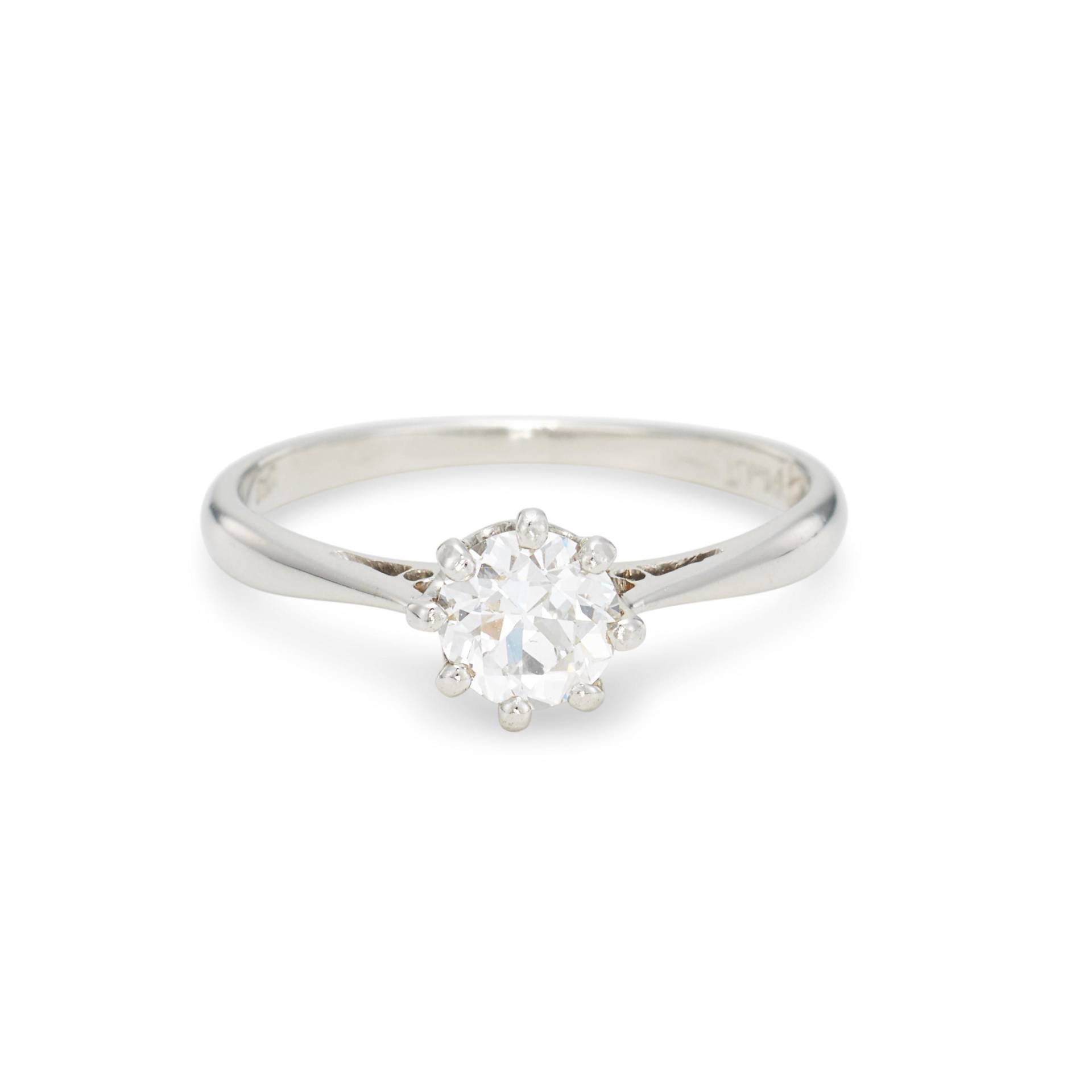 Vintage Platin Verlobungsring von BrocktonGems