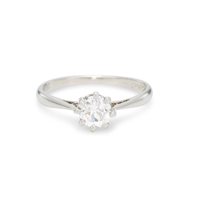 Vintage Platin Verlobungsring von BrocktonGems