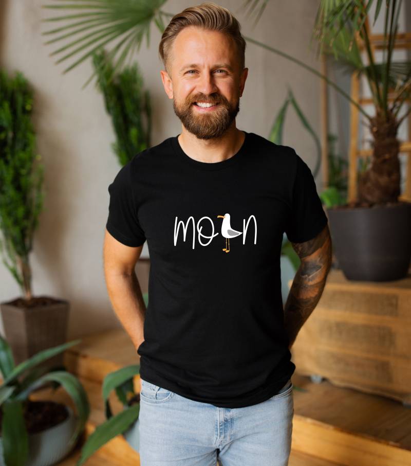 Moin Tshirt - Norddeutsch Ist Gespräch Genug Meer Strand Möwen Entspannte Leute Reicht Sagt Alles von BroforceDesigns