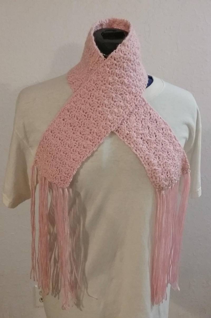 Hand Gehäkelte Schal Rosa von BroganHillCrafts1