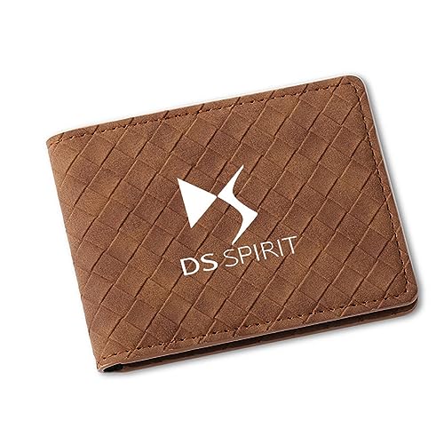 BrohN Auto-Führerschein-Geldbörse Ausweis Kreditkartenetui für DS Spirit DS3 DS4 DS4S DS5 5LS DS6 DS7 DS9 WILD Rubis E-Tense DIVINEDS,Brown Style von BrohN