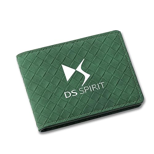 BrohN Ultradünne Auto-Führerscheinhülle aus Wildleder Kreditkartenetui für DS Spirit DS3 DS4 DS4S DS5 5LS DS6 DS7 DS9 WILD Rubis E-Tense,Green Style von BrohN