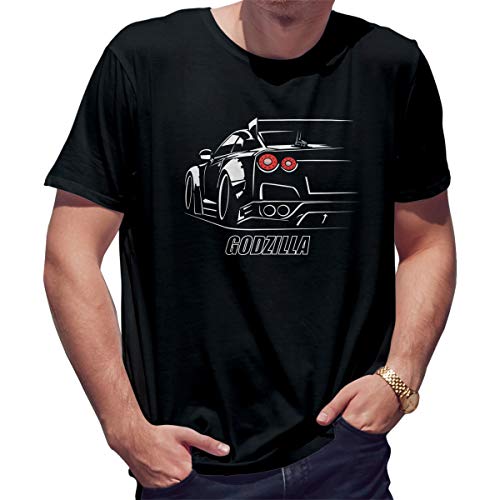 GTR Godzilla R35 JDM Legends Herren schwarz T-Shirt Size XL von BroiderStudio