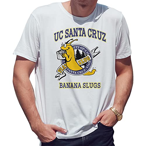 UC 1997 Santa Cruz Banana Slugs Vincent Vega Herren Weißes T-Shirt Size XL von BroiderStudio