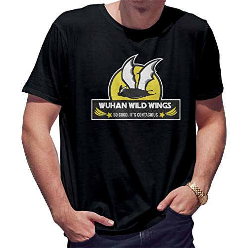 Wuhan Wild Wings Bat Team Herren schwarz T-Shirt Size L von BroiderStudio