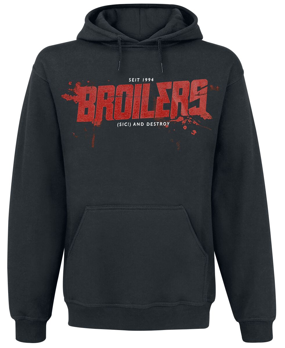 Broilers (Sic!) And Destroy Kapuzenpullover schwarz in M von Broilers