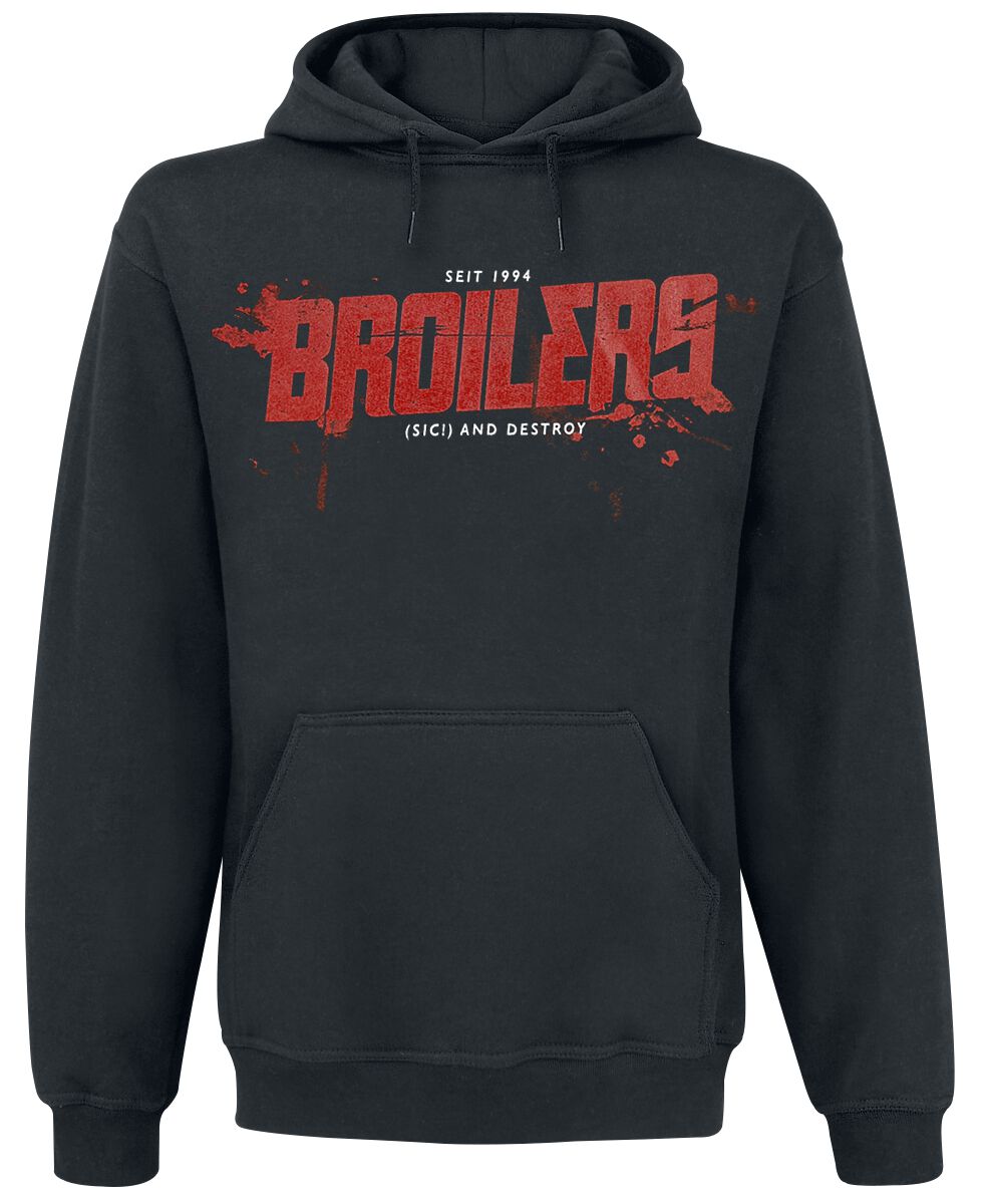 Broilers (Sic!) And Destroy Kapuzenpullover schwarz in XL von Broilers