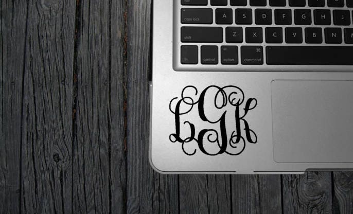 Persönliche Monogramme Für Auto Fenster/Laptop/Etc von BrokeCollegeGirll