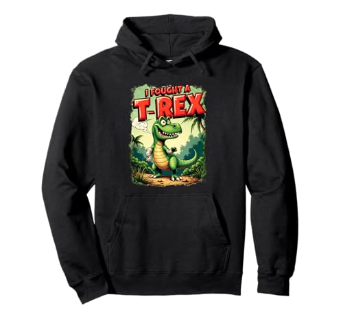 Gebrochener Arm Recovery Kinder Cartoon Dinosaurier I Fought A T-Rex Pullover Hoodie Gebrochener Arm Recovery Kinder Cartoon Dinosaurier I Fought A T-Rex Pullover Hoodie von Broken Arm Recovery Dinosaur I Fought A T-rex