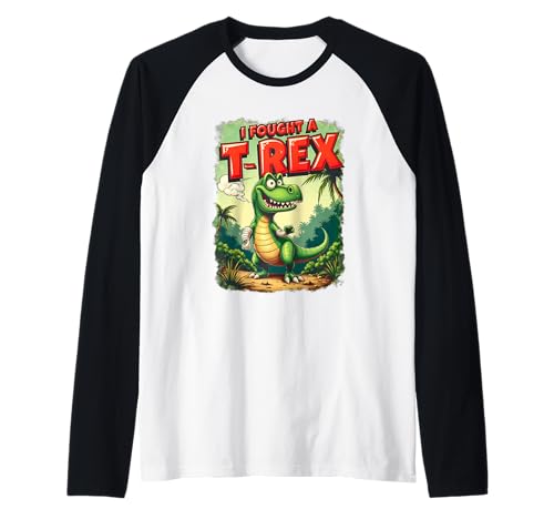 Gebrochener Arm Recovery Kinder Cartoon Dinosaurier I Fought A T-Rex Raglan Gebrochener Arm Recovery Kinder Cartoon Dinosaurier I Fought A T-Rex Raglan von Broken Arm Recovery Dinosaur I Fought A T-rex
