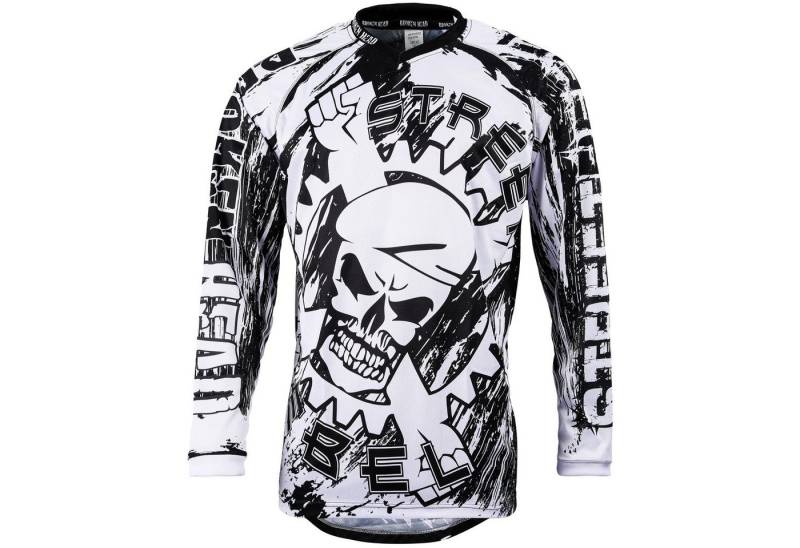 Funktionsshirt MX Jersey Street Rebel Schwarz-Weiß mit Print Funktionsshirt MX Jersey Street Rebel Schwarz-Weiß mit Print von Broken Head