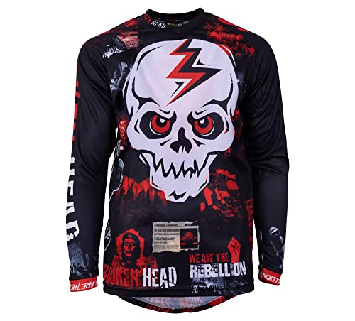 Broken Head MX Jersey Resolution Rot - Moto-Cross Jersey - BMX - Offroad - Trikot - Racing Shirt (M) von Broken Head