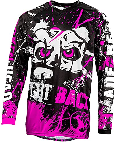 Broken Head MX Jersey Strike Back Pink - Langarm Funktions-Shirt Für Moto-Cross, BMX, Mountain Bike, Offroad (M) von Broken Head