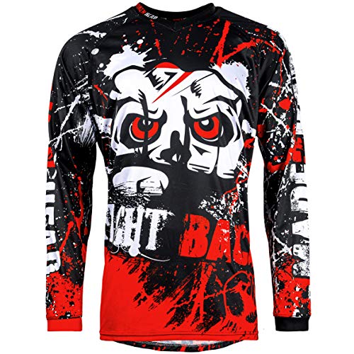 Broken Head MX Jersey Strike Back Rot - Langarm Funktions-Shirt Für Moto-Cross, BMX, Mountain Bike, Offroad - Größe XXL von Broken Head