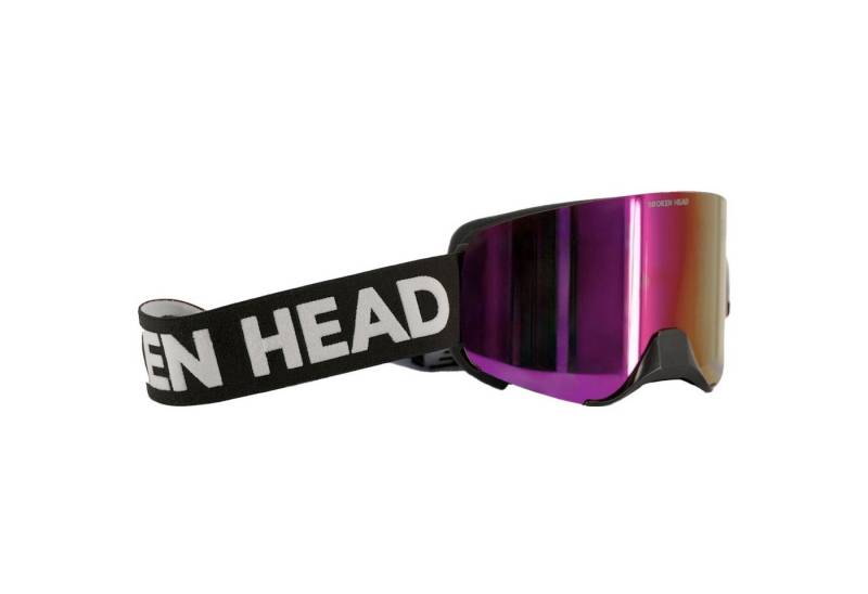 Broken Head Motorradbrille MX-Struggler Pink, Magnetisches Glas von Broken Head