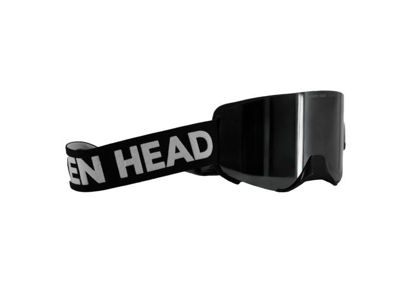 Broken Head Motorradbrille MX-Struggler Schwarz, Magnetisches Glas von Broken Head