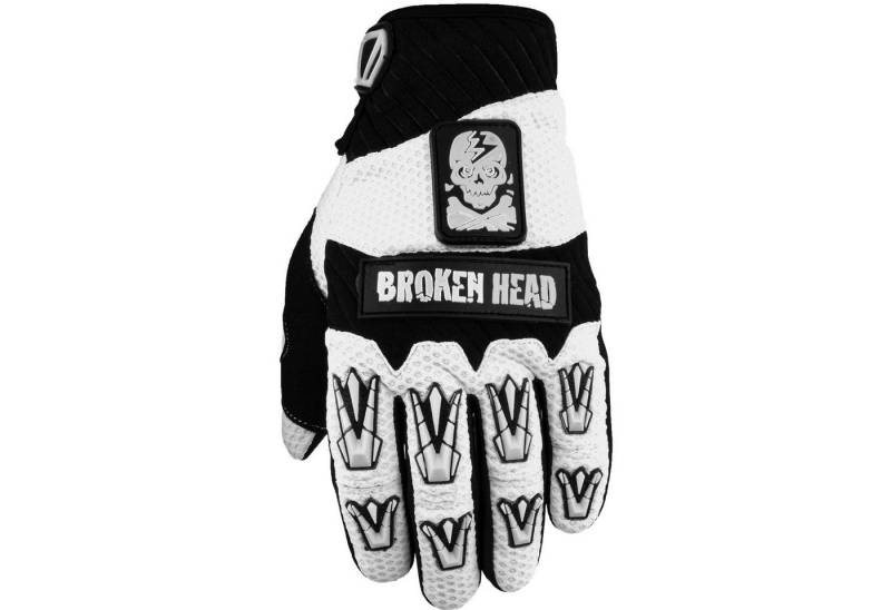 Motorradhandschuhe Faustschlag weiß Weiteneinstellung Motorradhandschuhe Faustschlag weiß Weiteneinstellung von Broken Head