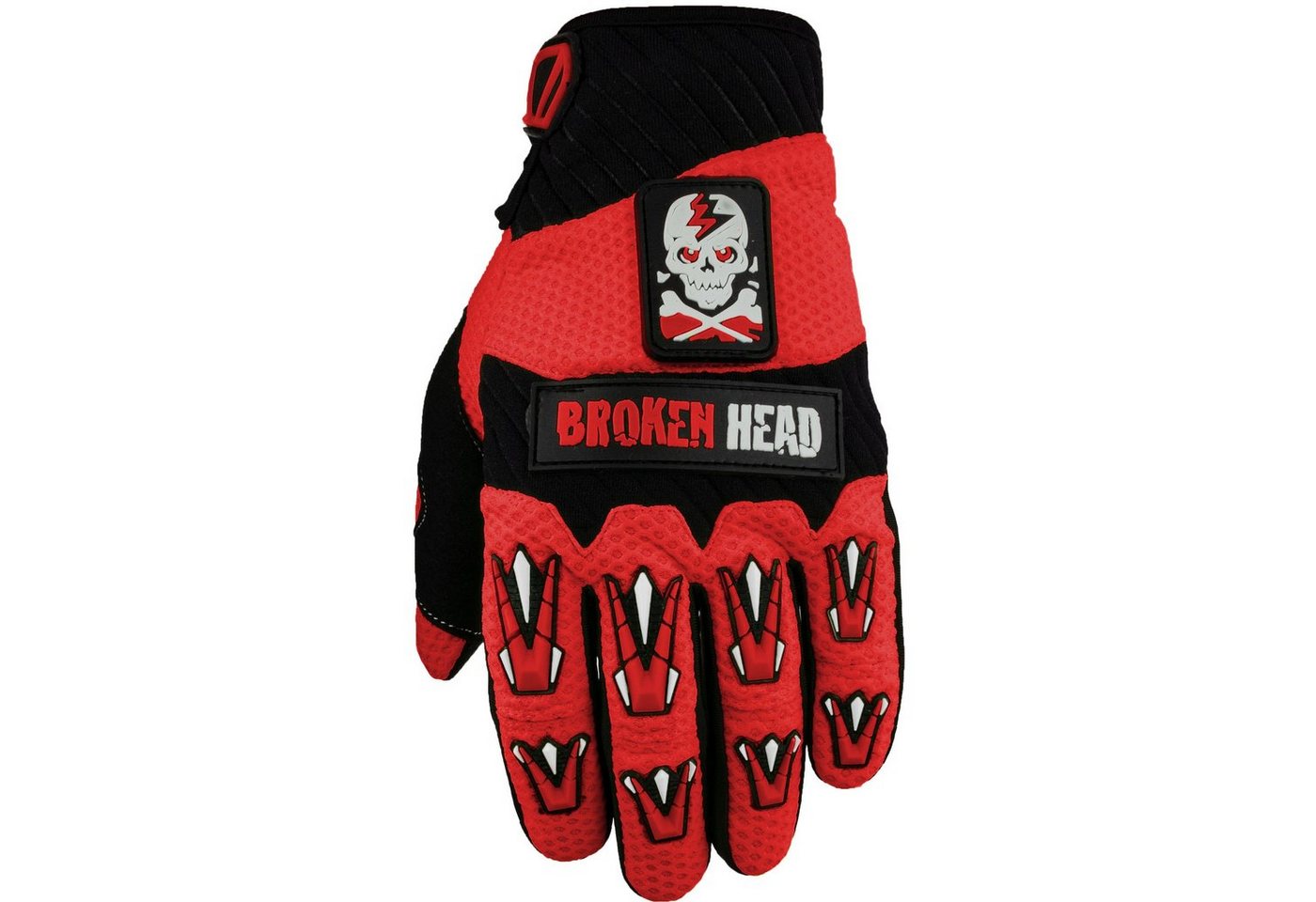 Motorradhandschuhe Faustschlag rot Weiteneinstellung Motorradhandschuhe Faustschlag rot Weiteneinstellung von Broken Head