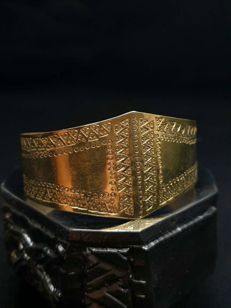 Wikinger Armreif Dänemark 9.jahrhundert Frühmittelalter Schmuck Messing Silber Dark Age Ostsee von BrokkrCraft