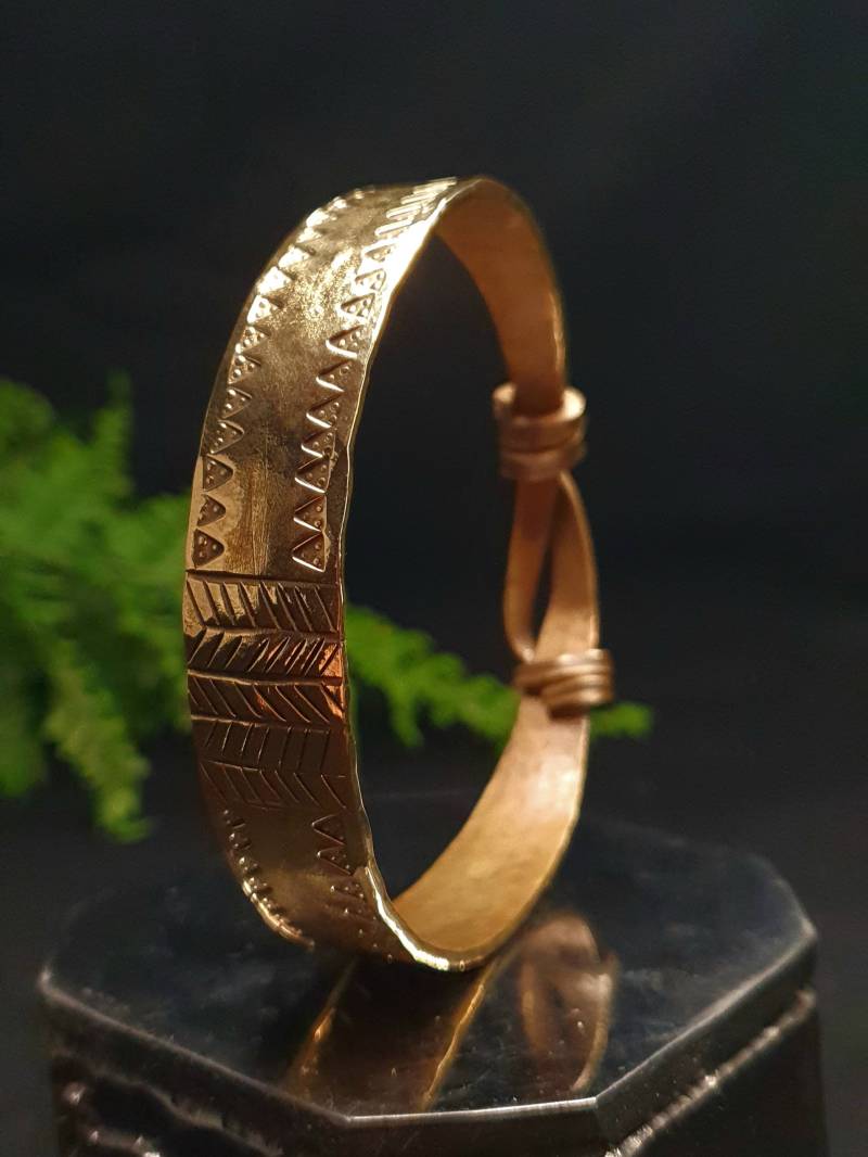 Wikinger Armreif Skandinavien Frühmittelalter Schmuck Messing Silber Dark Age Nordsee Vikings Ostsee Armband Bronze von BrokkrCraft