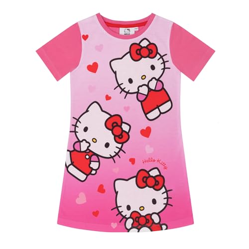 Bromilow & Wood Hello Kitty Mädchen-Nachthemd Pink, rose, 8-9 Years von Bromilow & Wood