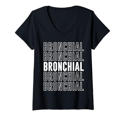 Damen bronchial T-Shirt mit V-Ausschnitt Damen bronchial T-Shirt mit V-Ausschnitt von Bronchial Apparel