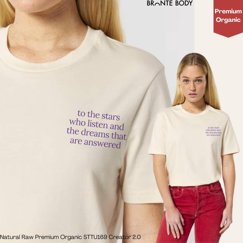 To The Stars Who Listen Velaris Organic Shirt Bio Geschenk Fuer Leser Rhysand Highlord Of Night Court Feyre Nachhaltige Baumwolle Buch von BronteBodyDesignsDE