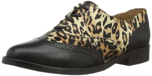 Bronx BX 701 65102-B Damen Schnürhalbschuhe, Schwarz (Black/Leopard 846), EU 36 von Bronx