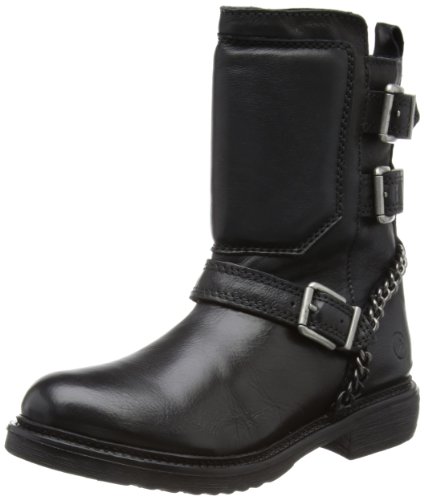 Bronx Damen BX 578 Biker Boots, Schwarz (Black/Dark Silver 806), 40 von Bronx