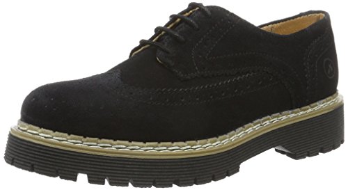 Bronx Damen Rent Brogue Schnürhalbschuhe, Schwarz (Black 01), 39 EU von Bronx