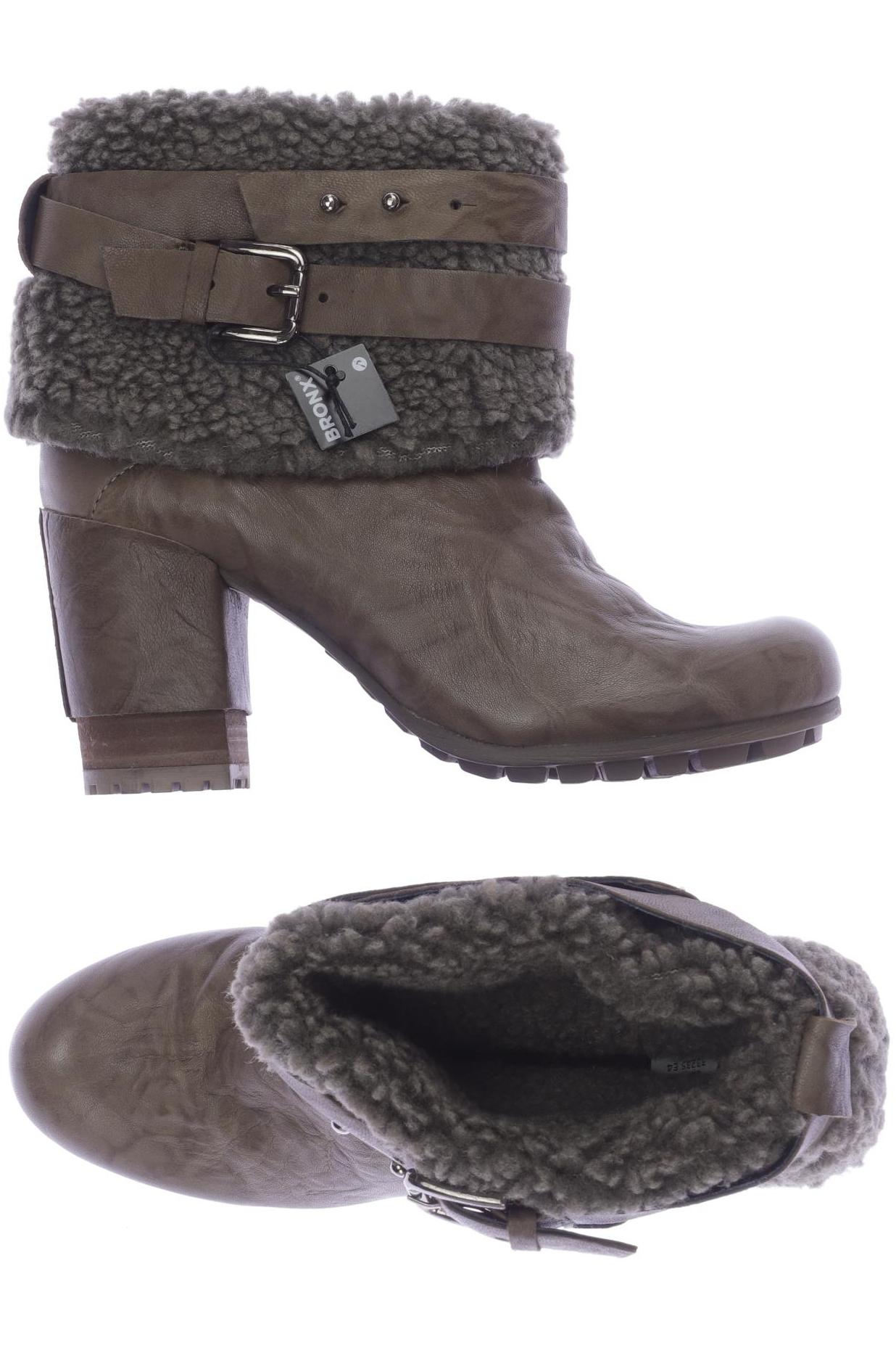 Bronx Damen Stiefelette, braun, Gr. 37 von Bronx