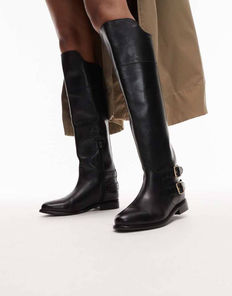 Bronx - Fe-lise - Reiterstiefel in Schwarz mit Schnalle von Bronx