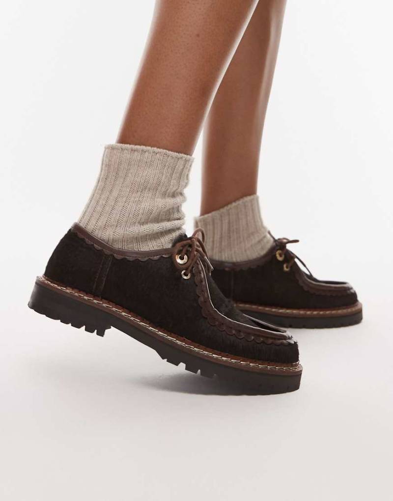Bronx - Loafer zum Schnüren in Rosshaarbraun-Brown Bronx - Loafer zum Schnüren in Rosshaarbraun-Brown von Bronx