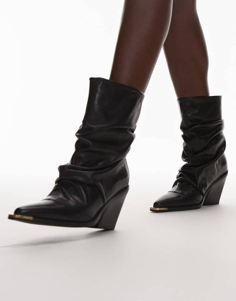 Bronx - New Kole - Weiche Mid-Ankle-Boots aus Leder in Schwarz von Bronx