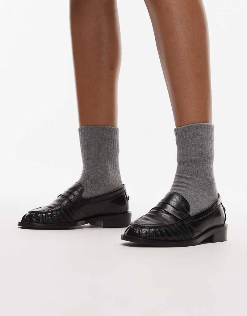 Bronx - Next-Wagon - Hochwertige Leder-Loafer in Schwarz von Bronx