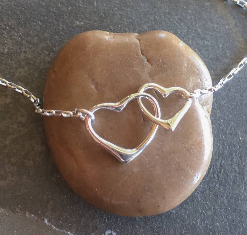 Herz Sterling Silber Halskette, Valentinstag, Hochzeit, Muttertag Herz Sterling Silber Halskette, Valentinstag, Hochzeit, Muttertag von BronzeLeafStudio