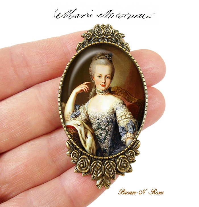 Marie Antoinette Anstecknadel Cabochon Königin Von Frankreich Weihnachtsgeschenk von BronzeNroses