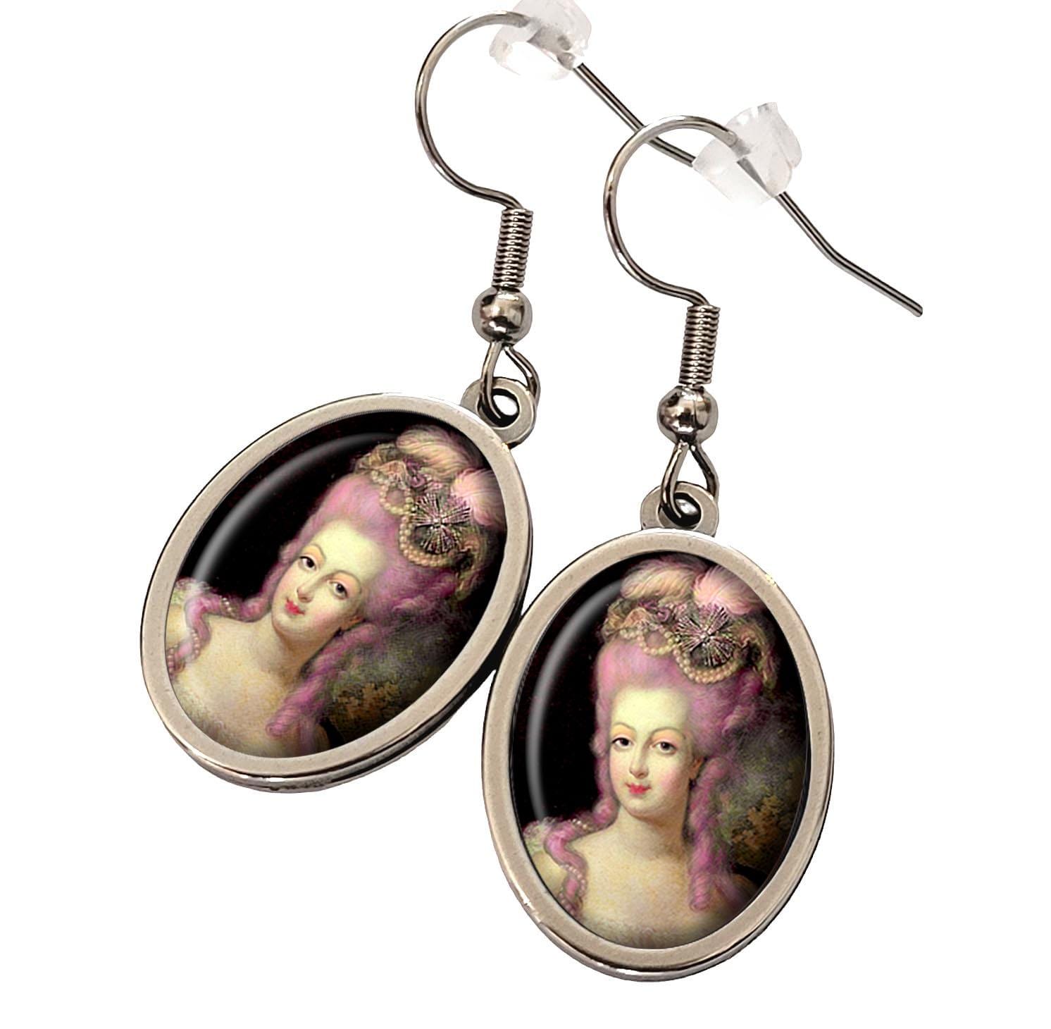 Marie Antoinette Ohrringe Königin Von Frankreich Vintage Silber Bronze Geschenkschmuck von BronzeNroses