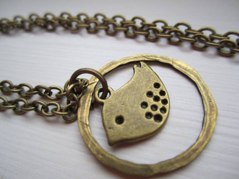 Vogel Käfig Antik Halskette von BrookeAlene