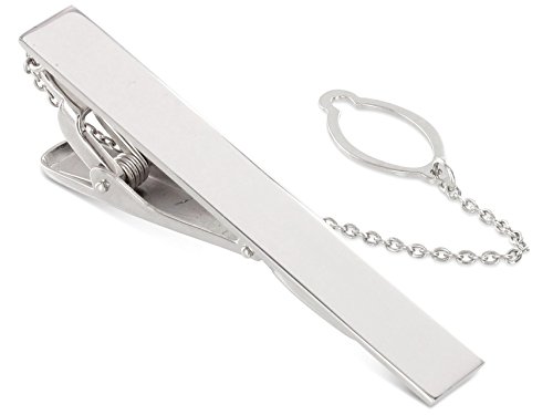 BROOKER Krawattenklammer/Krawattennadel mit Kette Silber von Brooker