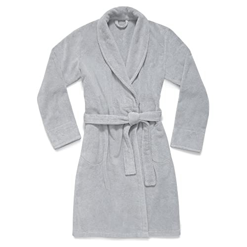 Brooklinen Super Plush Luxus Spa Unisex Bademantel, Grau, X-Large von Brooklinen