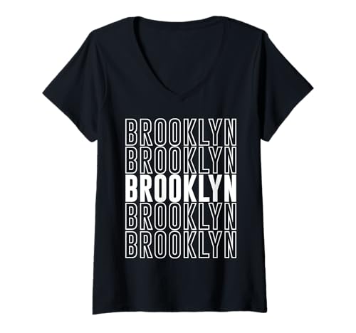 Damen Brooklyn T-Shirt mit V-Ausschnitt Damen Brooklyn T-Shirt mit V-Ausschnitt von Brooklyn Apparel