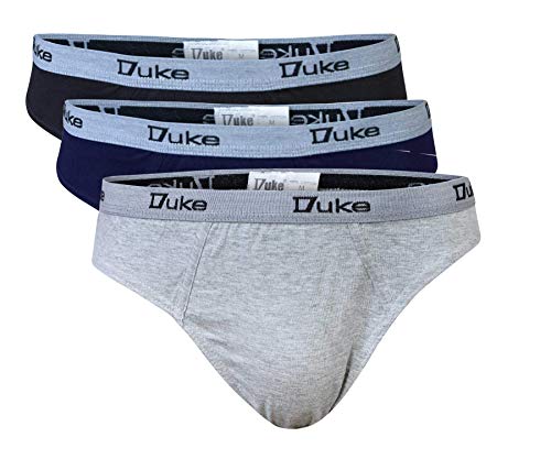 Duke London Herren-Slips, Jersey, Baumwolle, 3 Stück Gr. 5XL Taille (51/53"), multi von Brooklyn Clothing