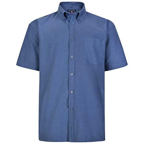 KAM Herren-Oxford-Hemd, Übergröße S/S, navy, XXXXXXXL von Brooklyn Clothing