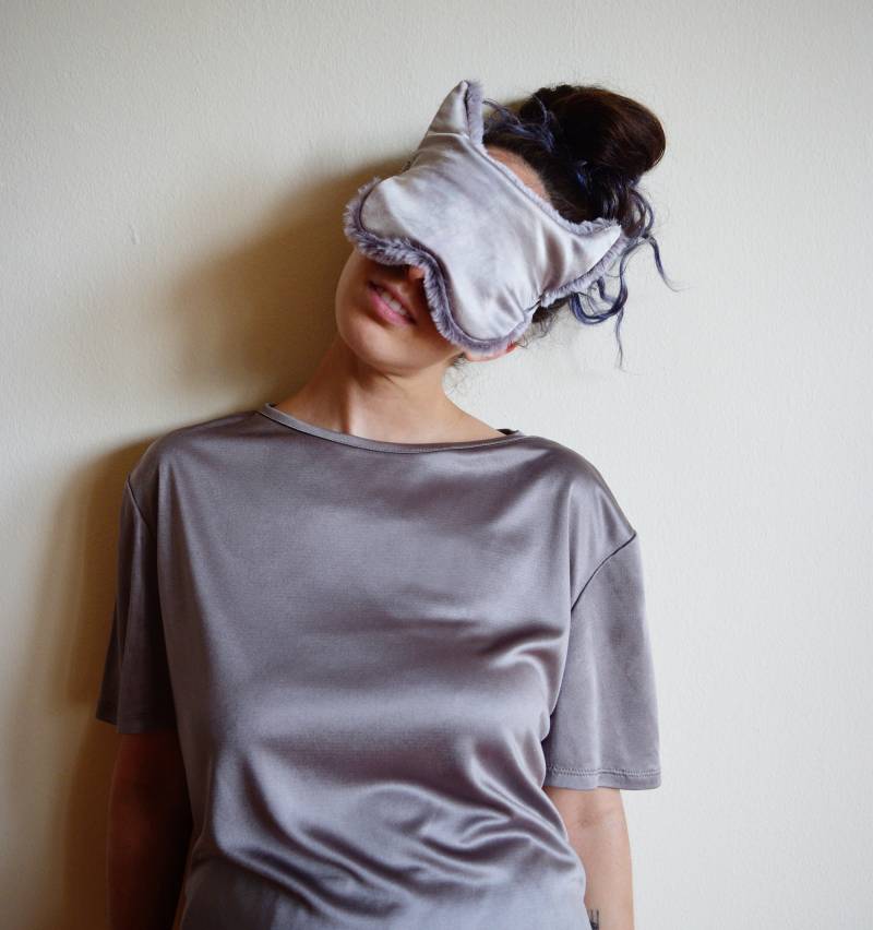Katzen-Nap Seide + Kunstfell Reversible Schlafmaske Katzen-Nap Seide + Kunstfell Reversible Schlafmaske von BrooklynSilkLodge