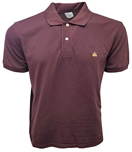 Brooks Brothers Golden Fleece Slim Fit Performance Poloshirt, Kastanienbraun (Gold-Logo), Klein von Brooks Brothers