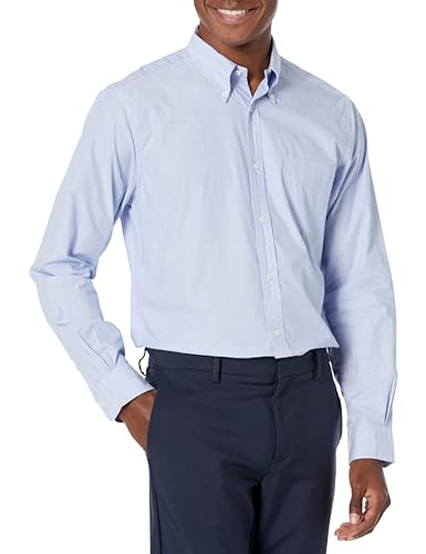 Brooks Brothers Herren Freitag Popeline Langarm Solid Sport Shirt, Hell, blau, Klein von Brooks Brothers